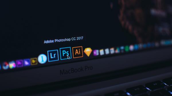 Adobe Creative Cloud options on computer desktop
