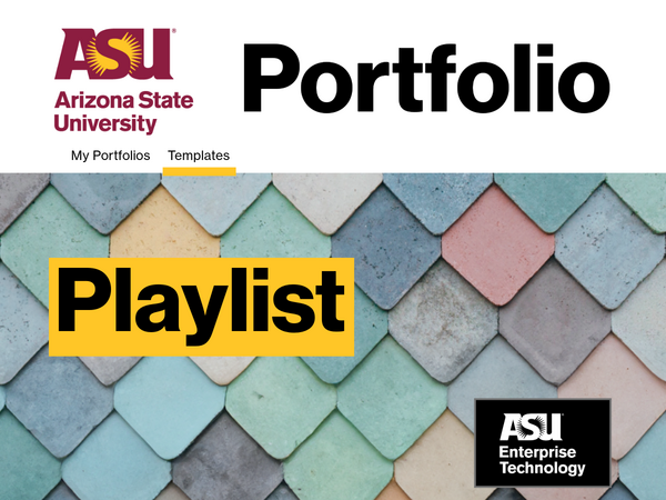 ASU Portfolio Playlist
