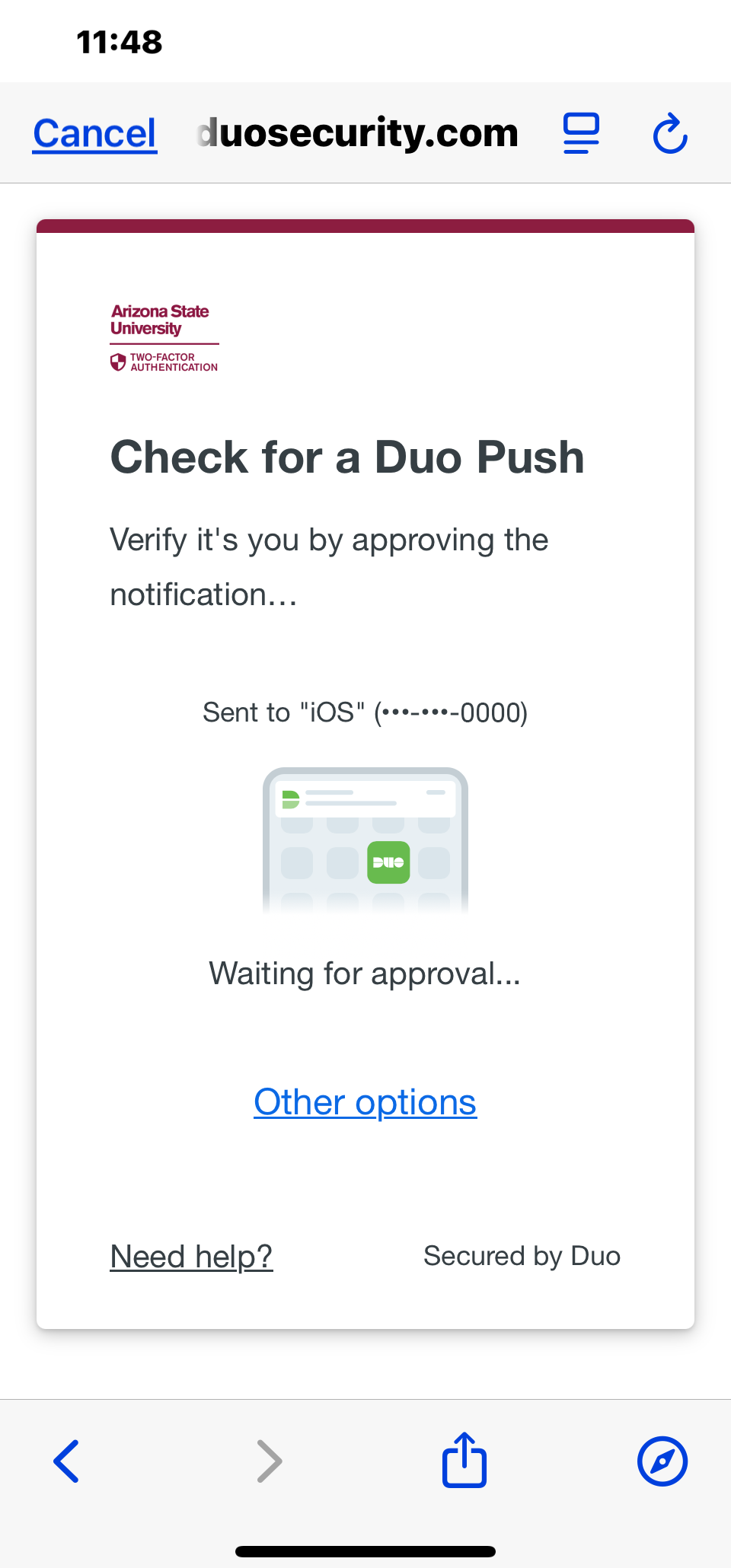Check for a Duo Push