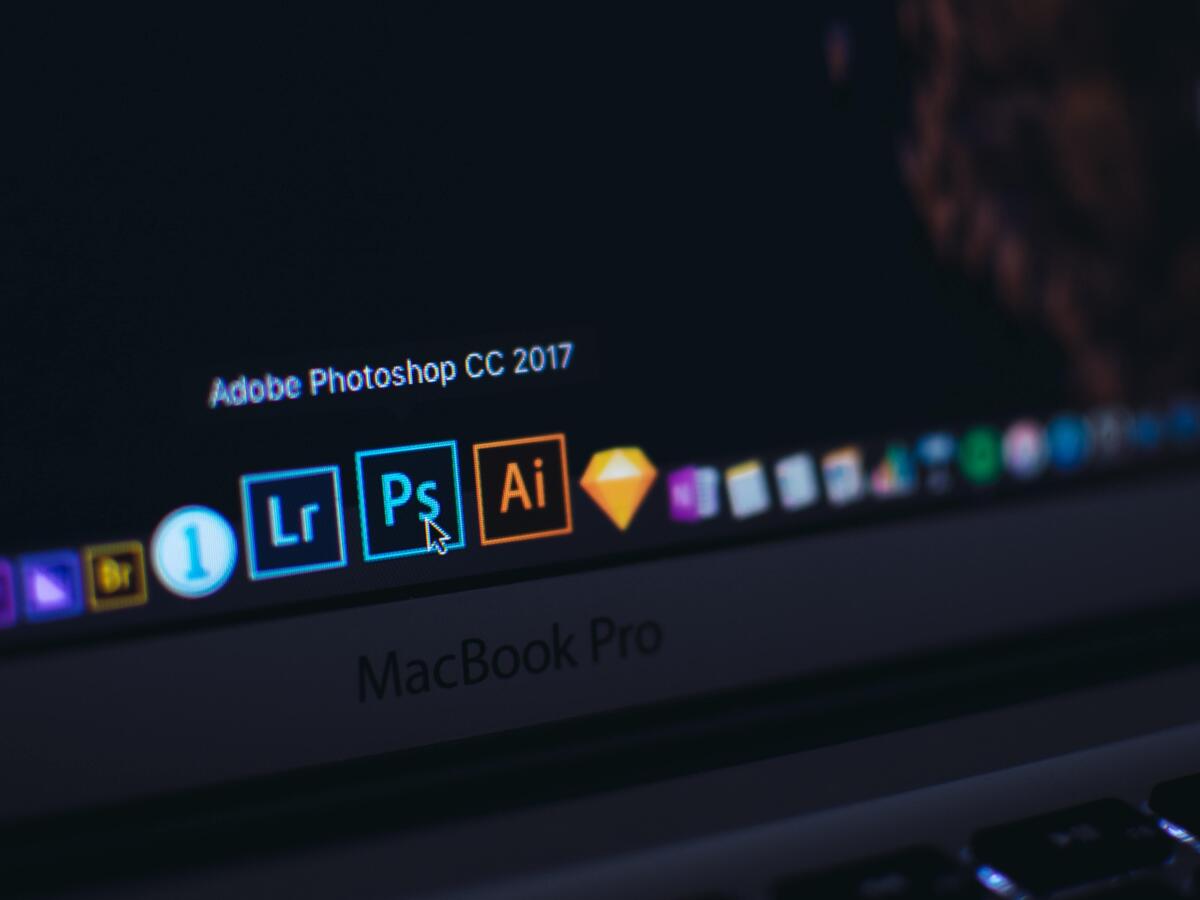 Adobe Creative Cloud options on computer desktop